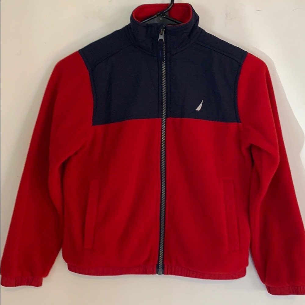 NAUTICA red/ navy blue jacket size 8 SP.
